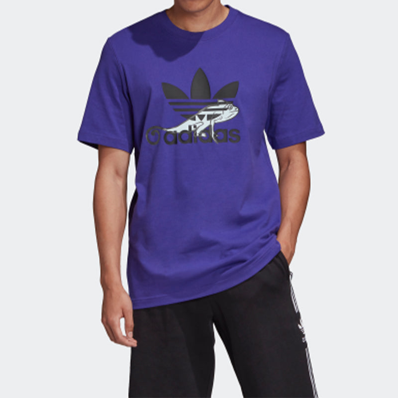 adidas originals Sports Short Sleeve Purple FM3696