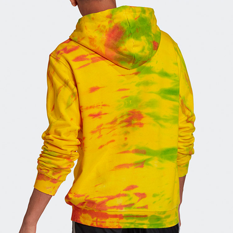 adidas originals logo Printing Tie Dye Yellow GD6002