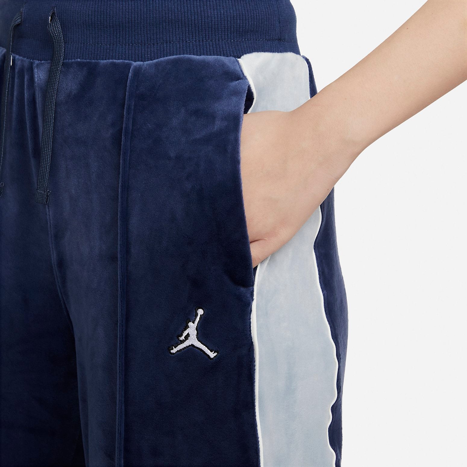 (WMNS) Air Jordan Flight Velour Pant 'Blue' DV1405-410