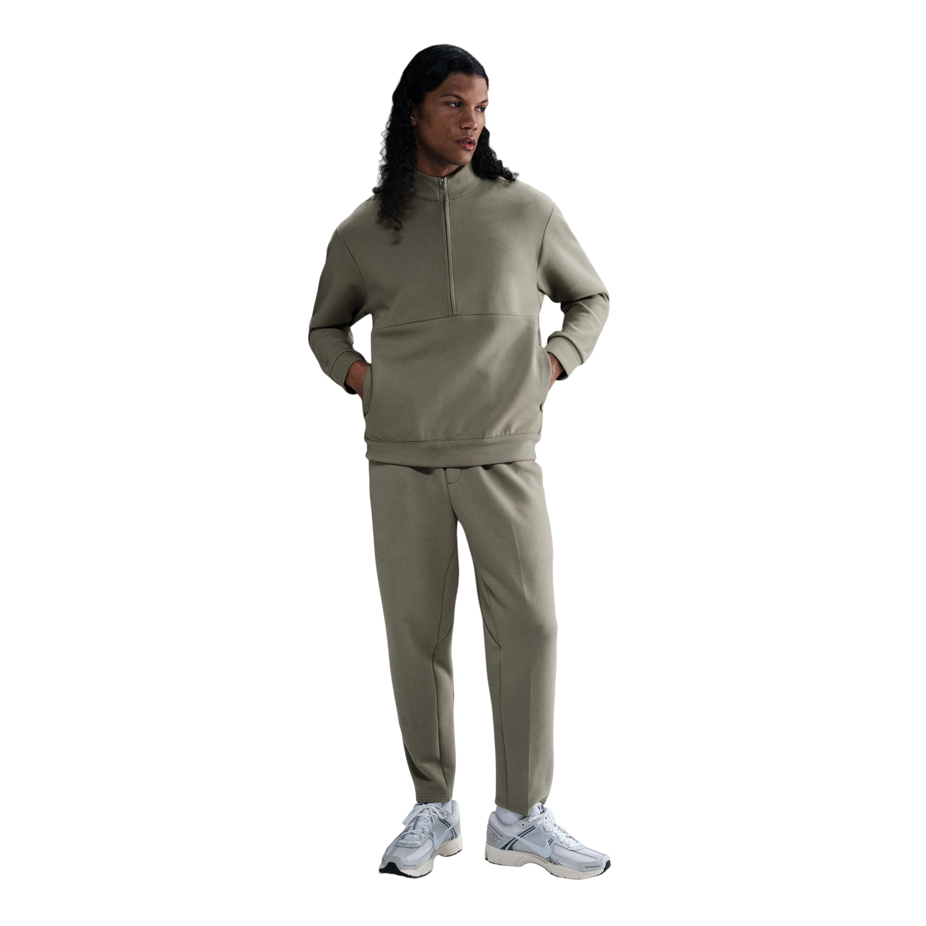Nike 24.7 Impossiblysoft Dri-FIT 1/2-Zip Top Asia Sizing 'Light Army' HQ6954-320