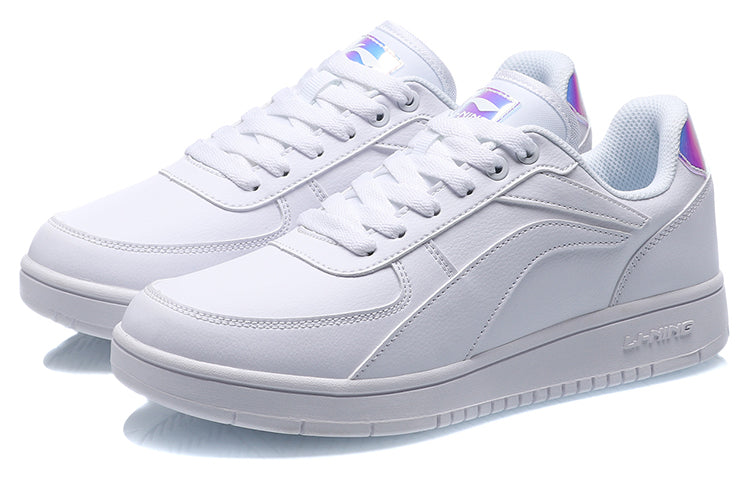 (WMNS) Li-Ning Classic Skateboarding Low 'White Laser' AGCP422-3