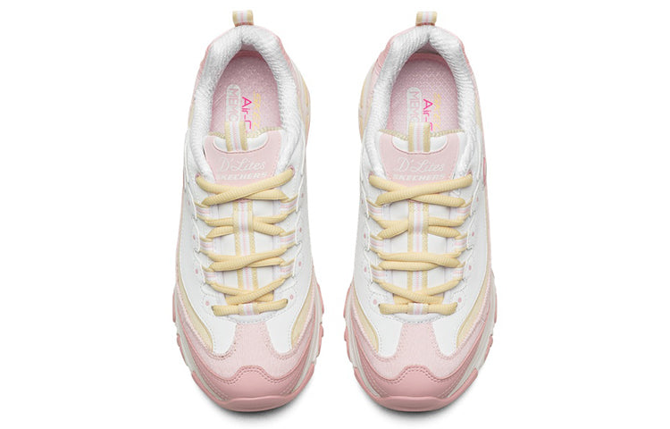 (WMNS) Skechers D'Lites 1.0 Sneakers Pink/Yellow 149906-PKYL