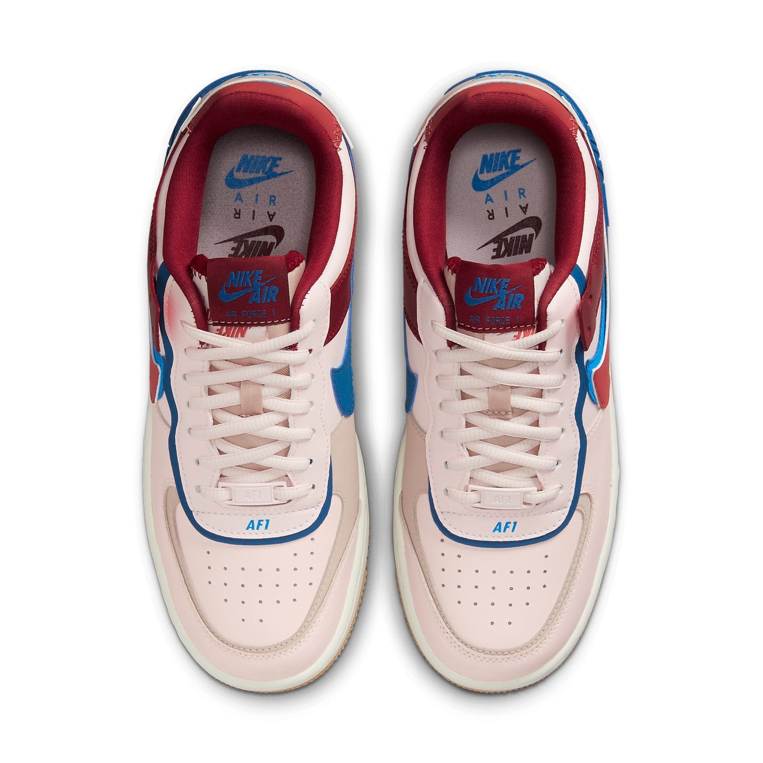 (WMNS) Nike Air Force 1 Low Shadow 'Light Soft Pink Team Red Blue' CI0919-601