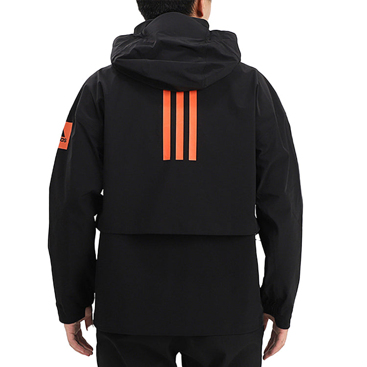 adidas Outdoor Sports Hooded Jacket Men Black GL1355