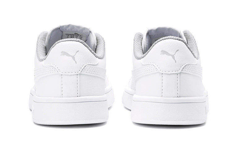 (GS) PUMA Smash v2 Leather 'Triple White' 365170-02