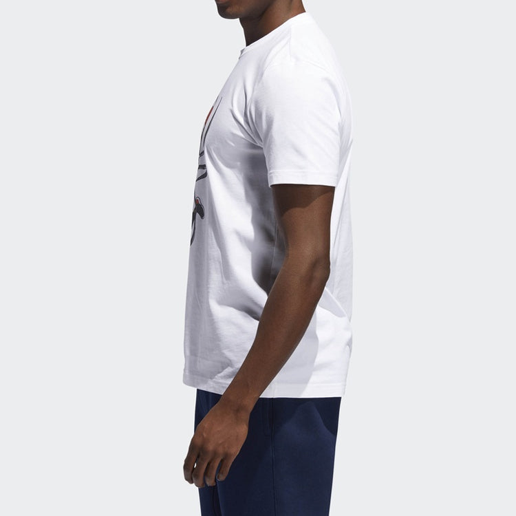 adidas Spida Geek Up Cartoon Character Printing Short Sleeve White DQ0920