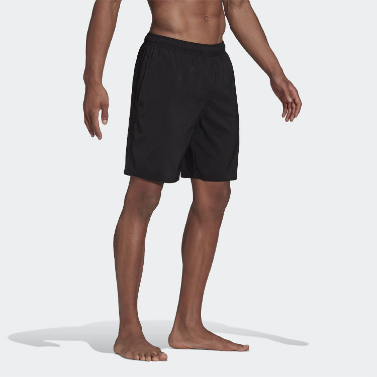 adidas Alphabet Logo Pattern Loose Elastic Waistband Sports Shorts Black GQ1090