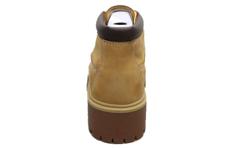 (WMNS) Timberland Stone Street Mid Lace Up Waterproof Chukka Boots 'Wheat Nubuck' A5RF9