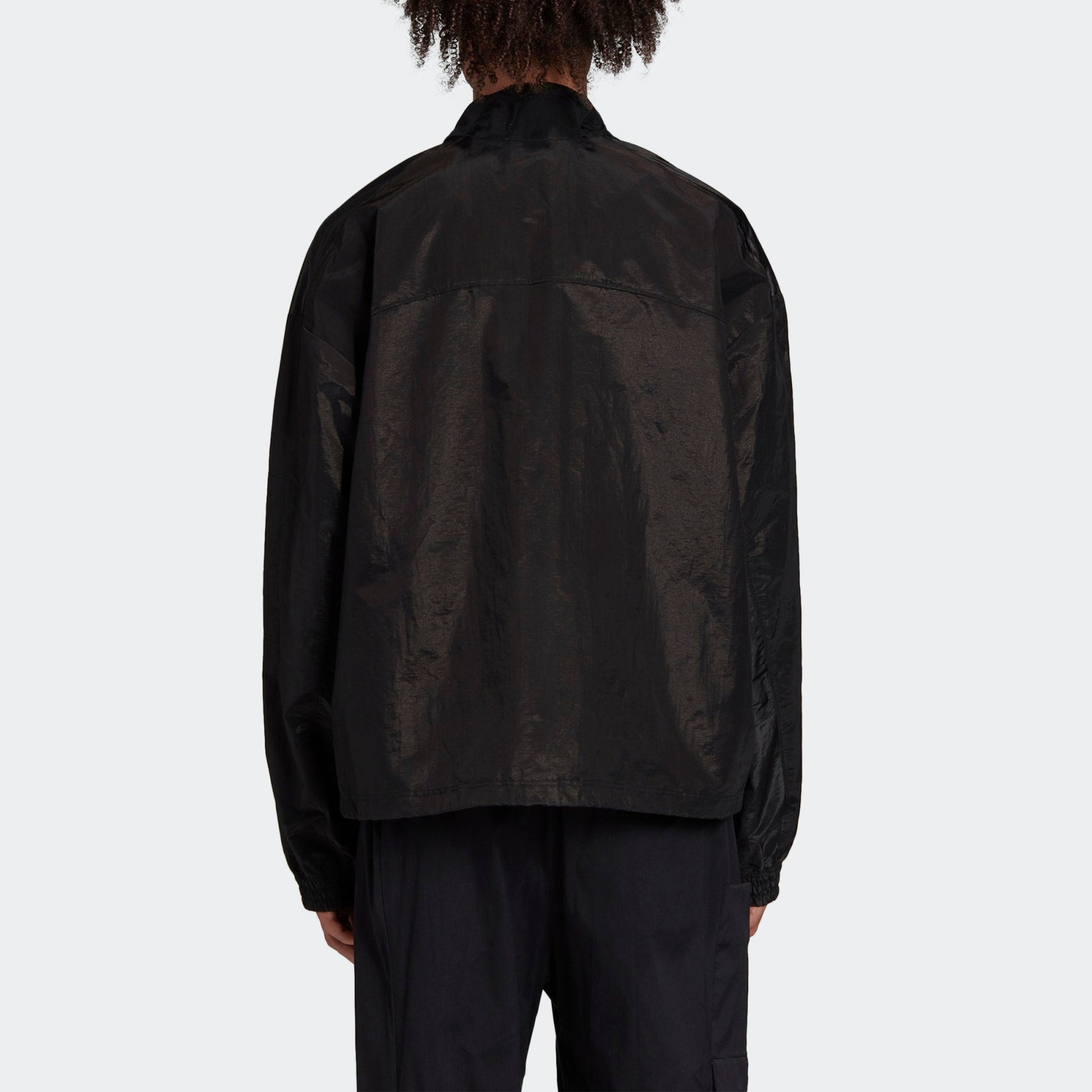 Men's Y-3 Sports Zipper Stand Collar Jacket Black FN3397