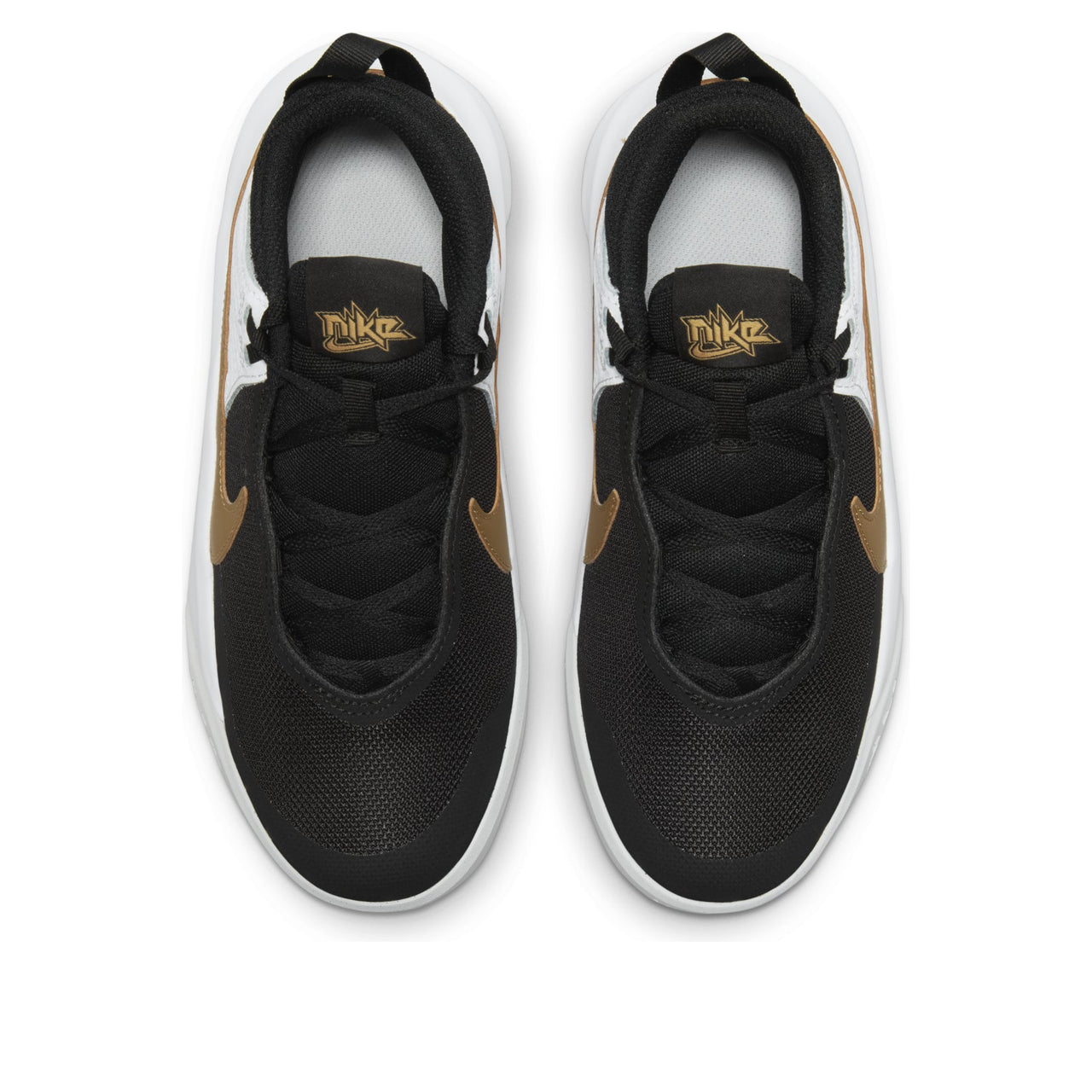 (GS) Nike Team Hustle D10 'Black Metallic Gold' CW6735-002