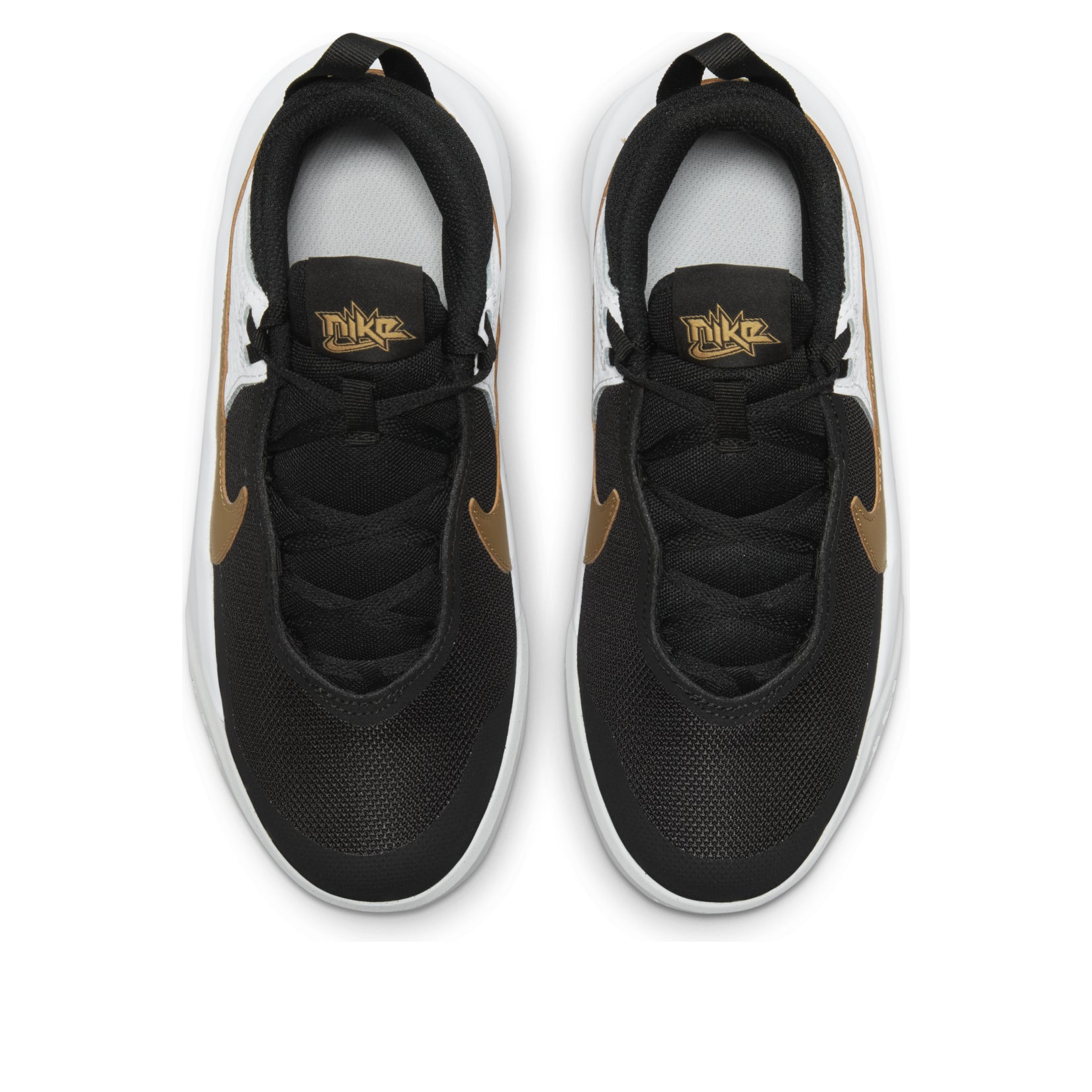 (GS) Nike Team Hustle D10 'Black Metallic Gold' CW6735-002