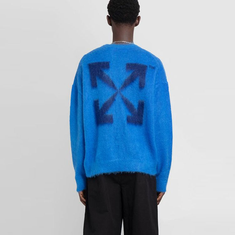 Off-White Logo-Embroidered Jumper OMHE137F22KNI0014545
