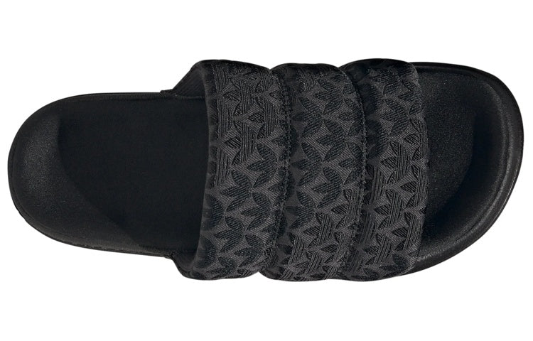 (WMNS) adidas Adilette Essential Slides 'Trefoil Monogram Black' IG7149