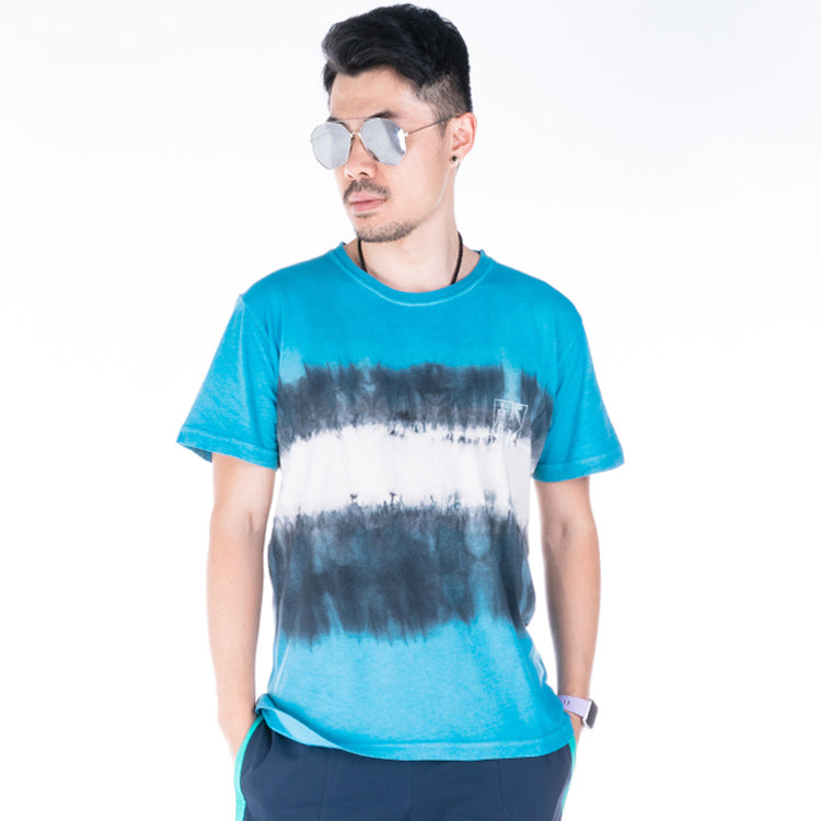 Off-White Printing Cotton Short Sleeve Ordinary Version Sky Blue OMAA036S201850253001