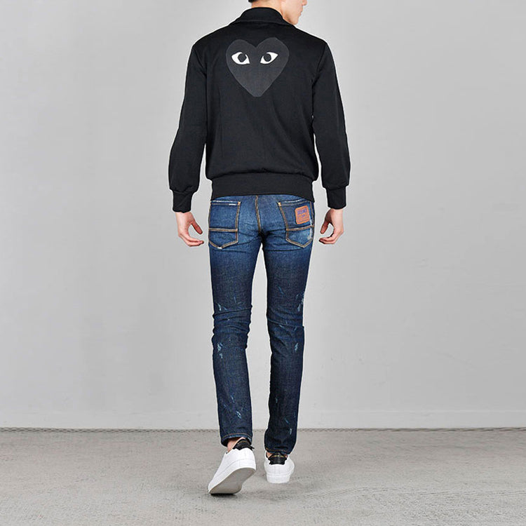 COMME des GARCONS PLAY Big Black Heart Track Jacket 'Black' AZ-T256-051-1