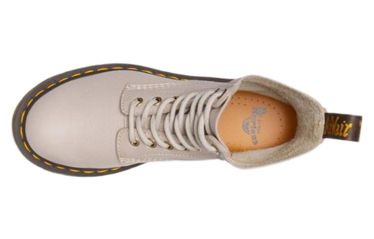 (WMNS) Dr. Martens 1460 Pascal Virginia Leather Lace Up Boots 'Vintage Taupe' 30920348