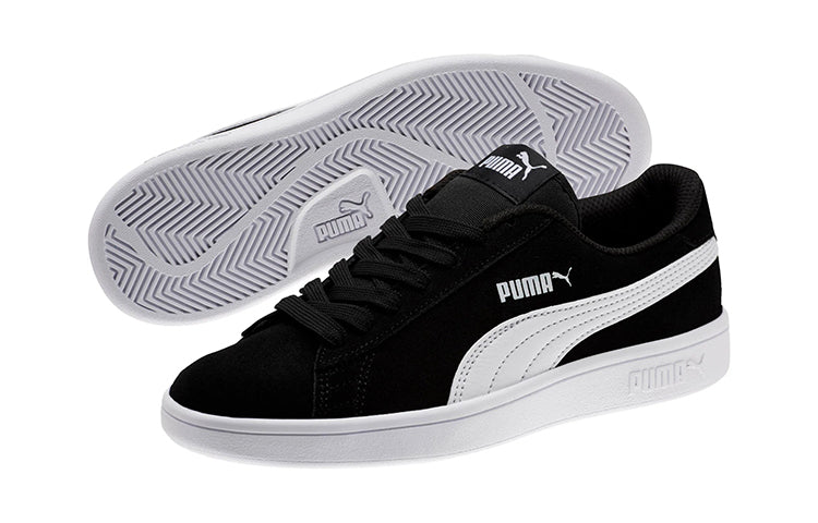 PUMA Smash V2 Suede Jr White/Black 365176-01
