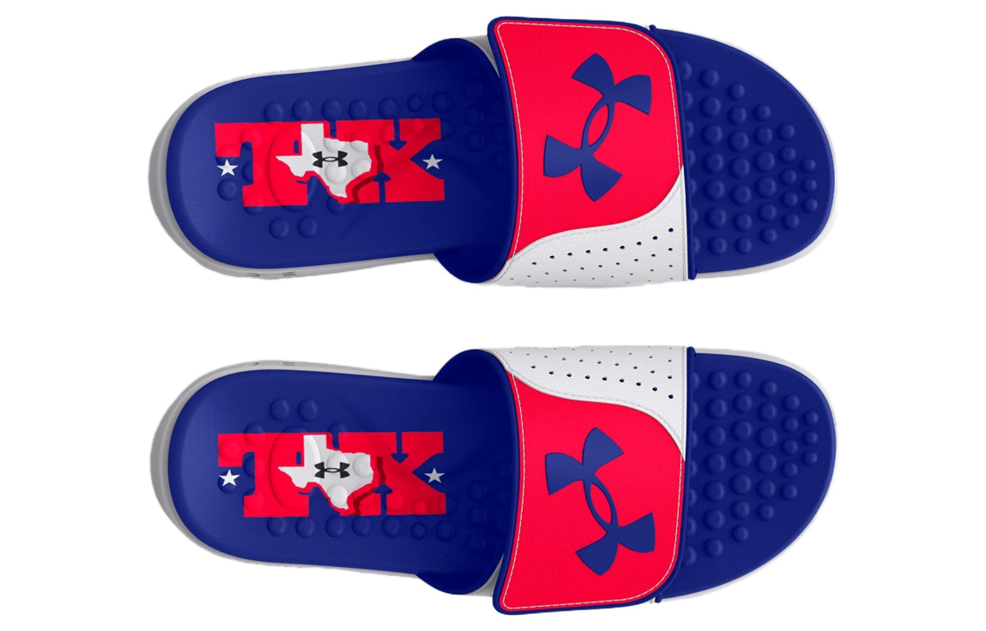 Under Armour UA Ignite VI TX Slides 'White Blue Red' 3026925-600