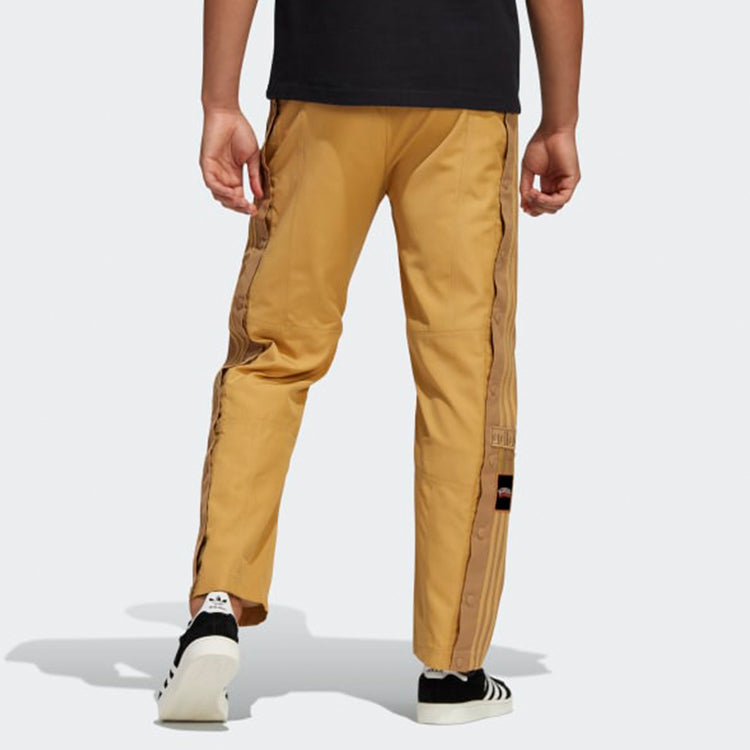 Men's adidas originals Contrasting Colors Side Casual Sports Pants/Trousers/Joggers Earthy Yellow H62575