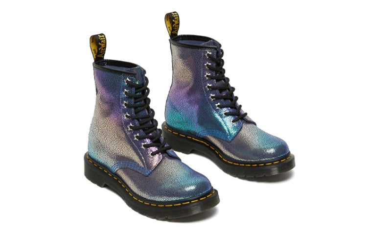 (WMNS) Dr.Martens 1460 Rainbow Ray Suede Lace Up Boots 'Purple' 26963500