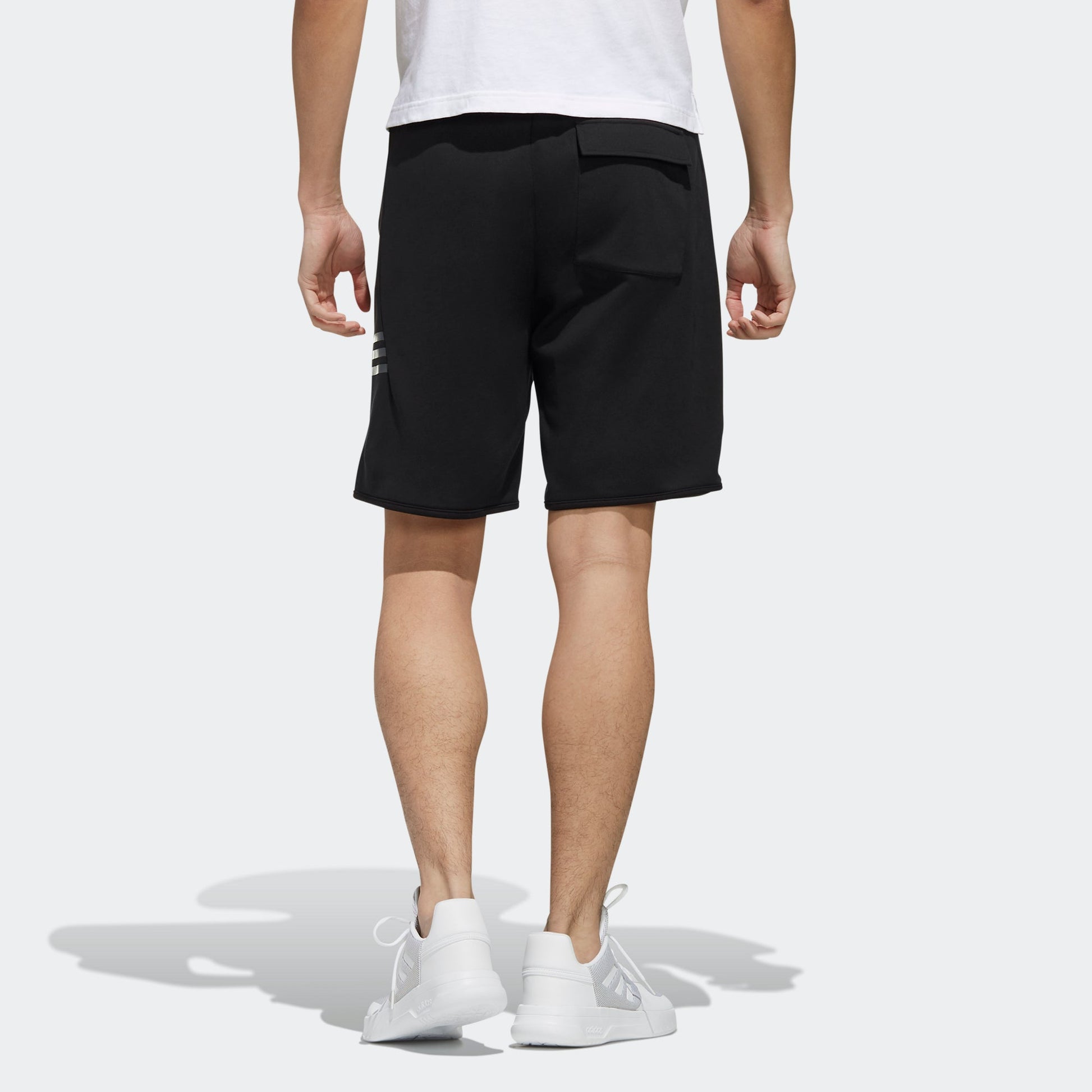 adidas neo M Cs Brndd Shrt Side Alphabet Printing Casual Sports Shorts Black EI4490