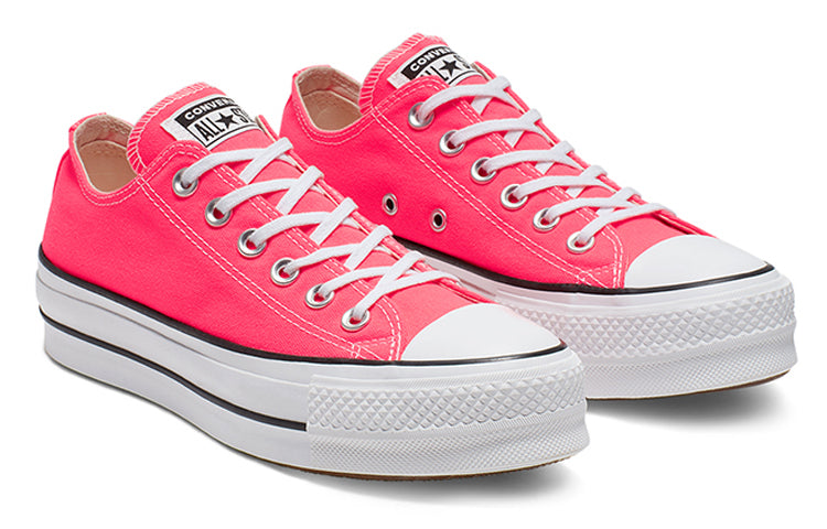 (WMNS) Converse Chuck Taylor All Star Clean Platform Low Top Thick Sole 'Red White' 565501C