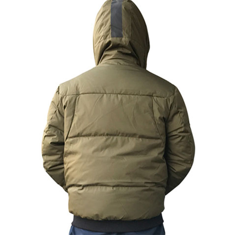 New Balance Heavyweight Puffer Hooded Jacket Asia Sizing 'Olive Green' NP74T021-KH