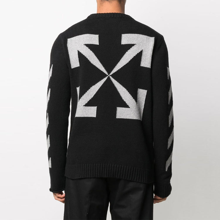 Off-White Men's SS21 SS21 logo Shirt Black OMHE023R21KNI0011041