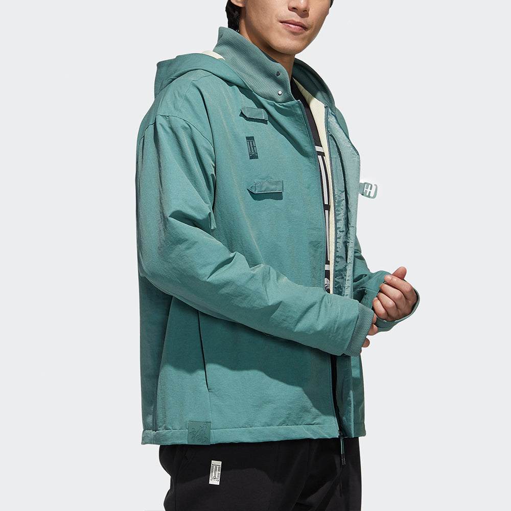 adidas Sports Hooded Jacket Men Green GM4467