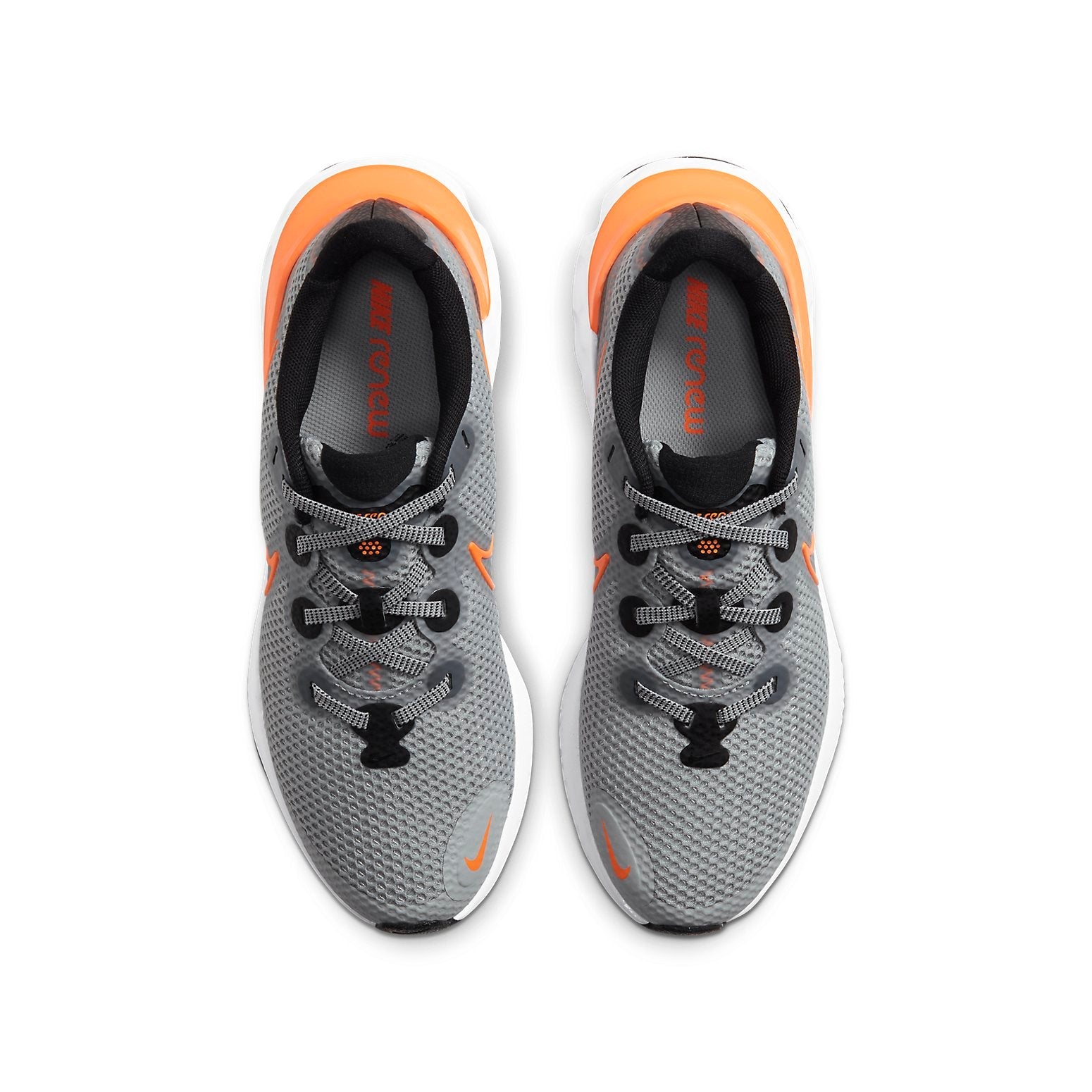 (GS) Nike Renew Run 'Light Smoke Grey Total Orange' CT1430-070