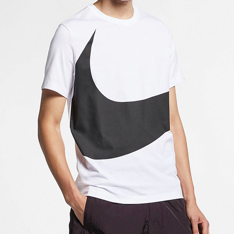 Nike BigSwoosh Large Logo Classic Sports Short Sleeve White CK9586-100