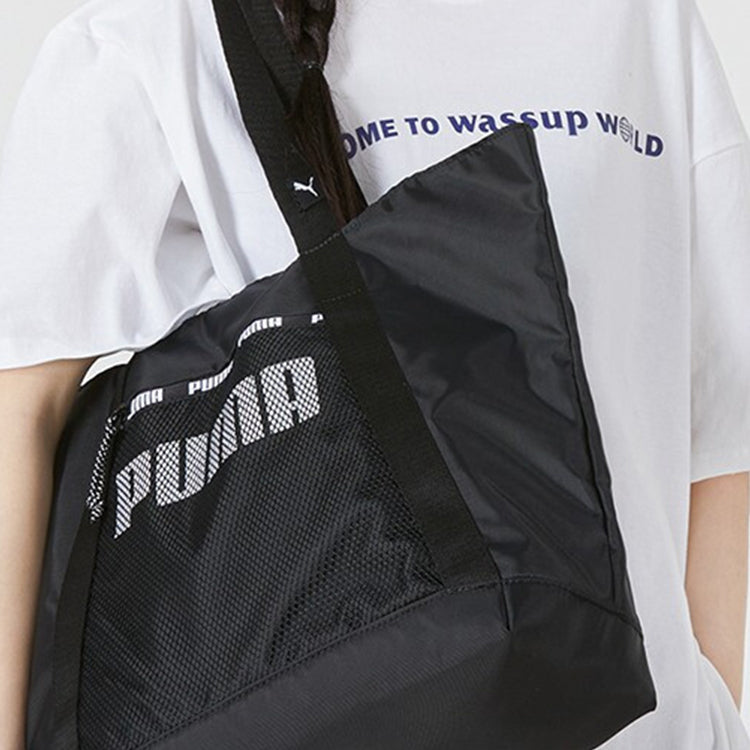 (WMNS) PUMA Core Base Large Shopper Bag 'Black White' 078729-01