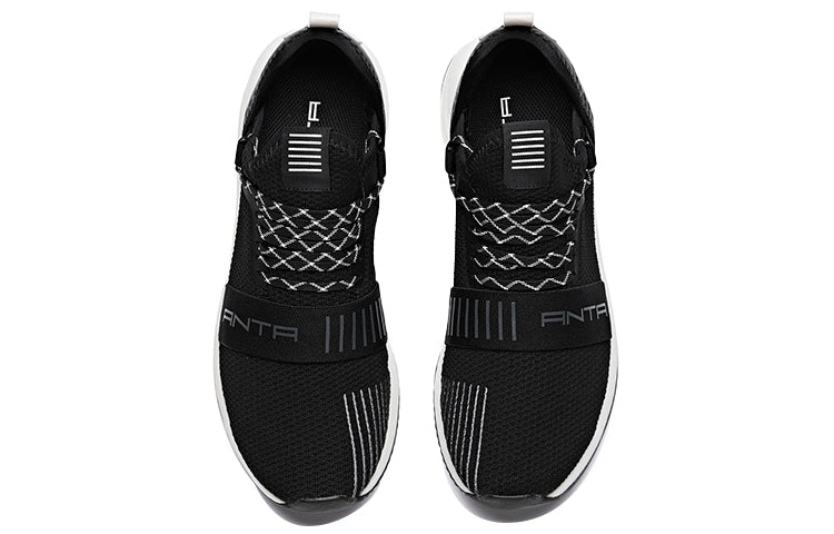 (WMNS) ANTA Running Series Sneakers 'Black Pink White' 12928812-2