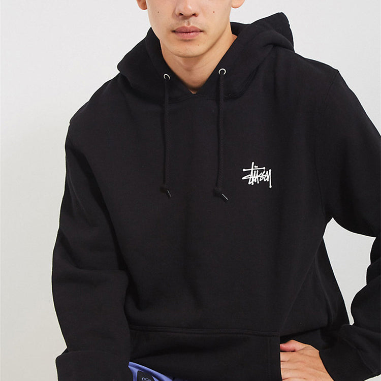 Stussy Basic Alphabet Logo Pullover Unisex Black TBD-STUSSY-2