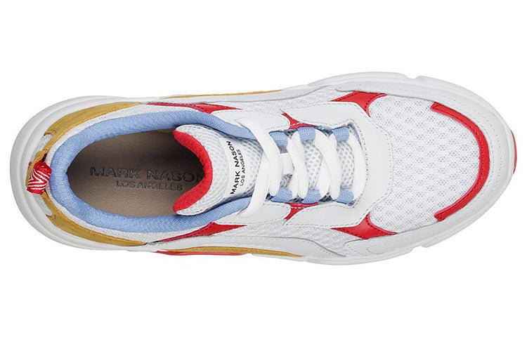 (WMNS) Skechers Mark Nason Los Angeles Block 'White Red' 68854-WMLT