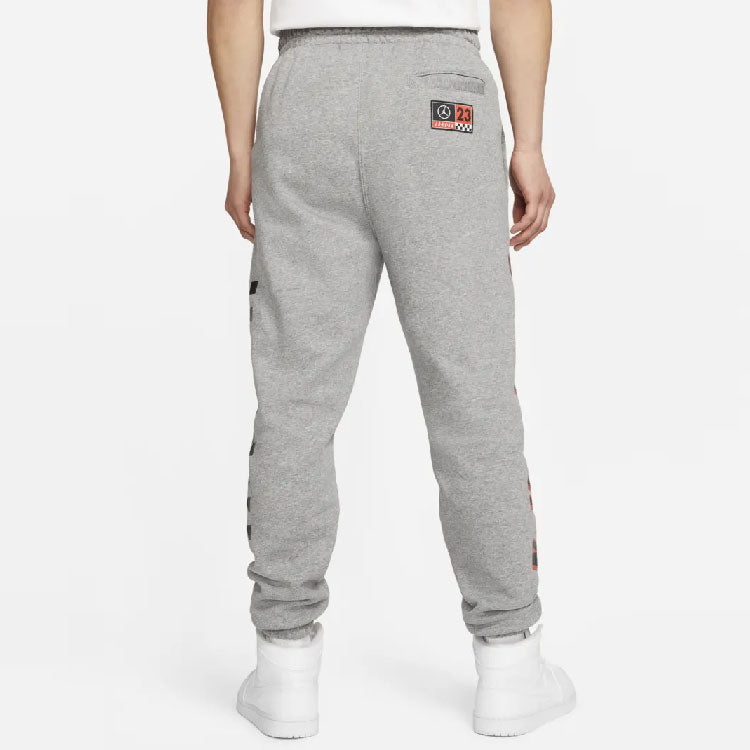 Men's Air Jordan Large Logo Casual Fleece Sports Pants/Trousers/Joggers Gray CV2980-091