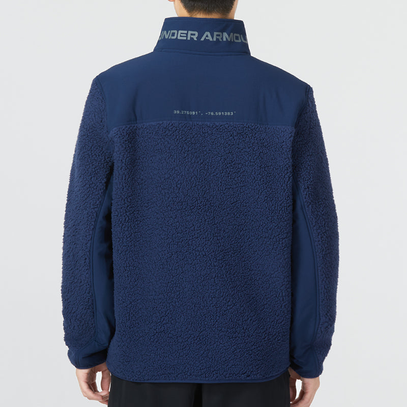 Under Armour UA Legacy Sherpa Full-Zip Soft Jacket 'Blue' 1357474-409