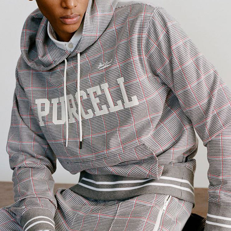 Converse x Todd Snyder Crossover Series Plaid Po Sports Pullover Couple Style Gray 10023349-432