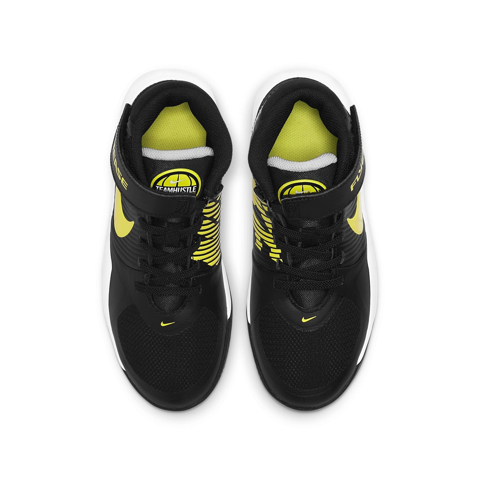 (GS) Nike Team Hustle D9 FlyEase 'Black High Voltage' BV2952-013