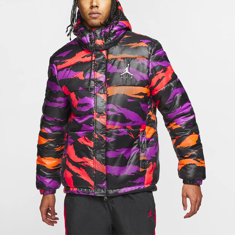 Air Jordan Jumpman Air Short hooded padded Jacket Camouflage BQ5696-551