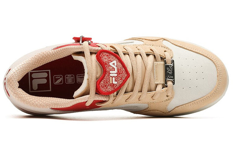 (WMNS) Fila Fusion Shoes 'Cream Red Pink' T12W115108FWB