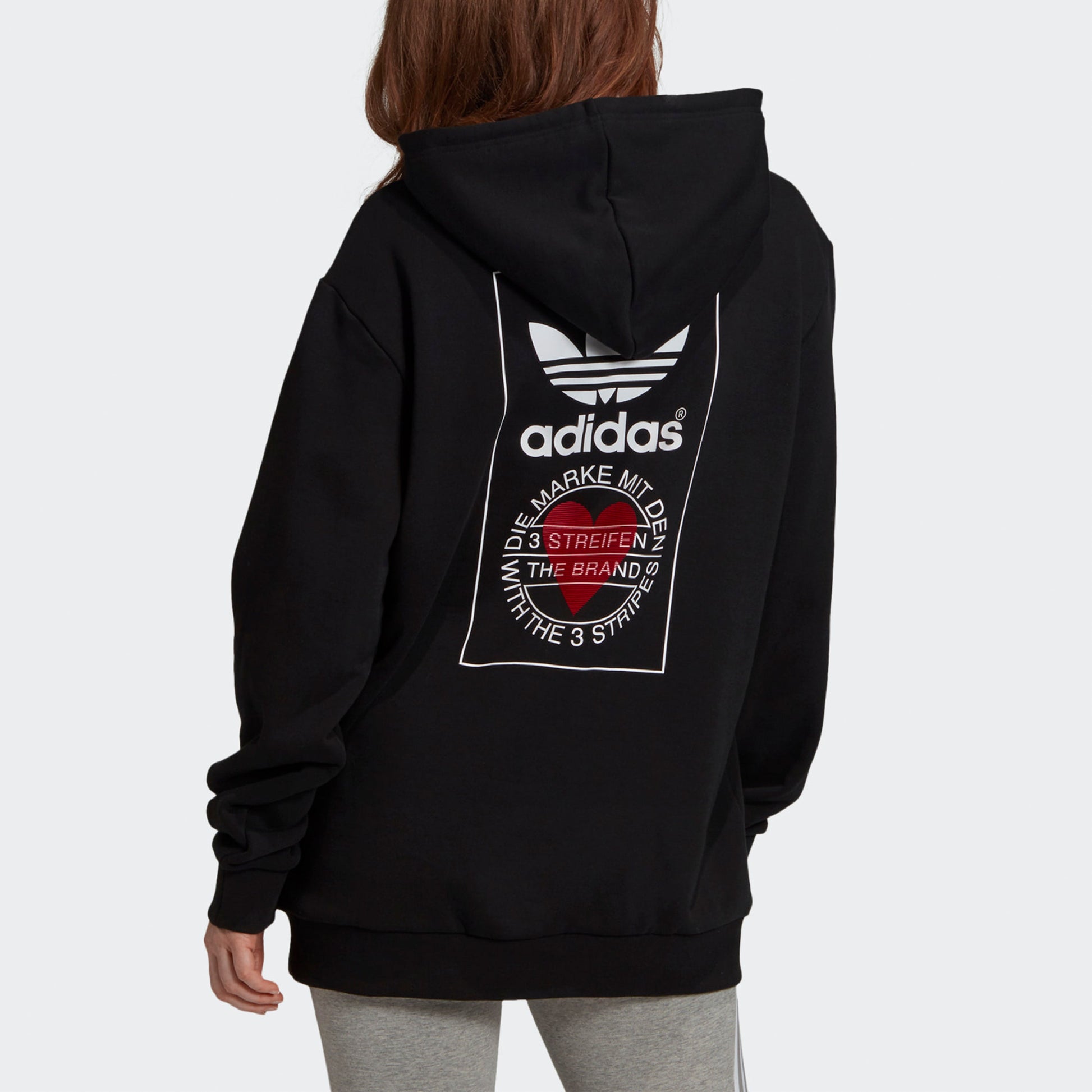 adidas originals Valentine's Day Series Back Printing Logo Black GK7164