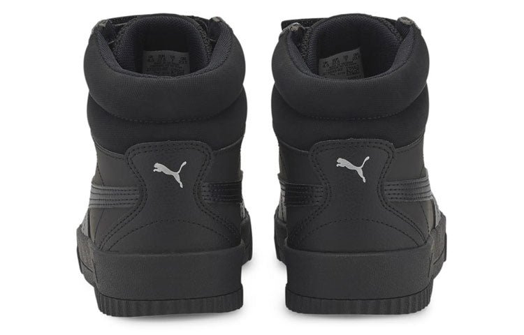 (WMNS) PUMA Carina Mid-Top Sneakers Black 373233-02