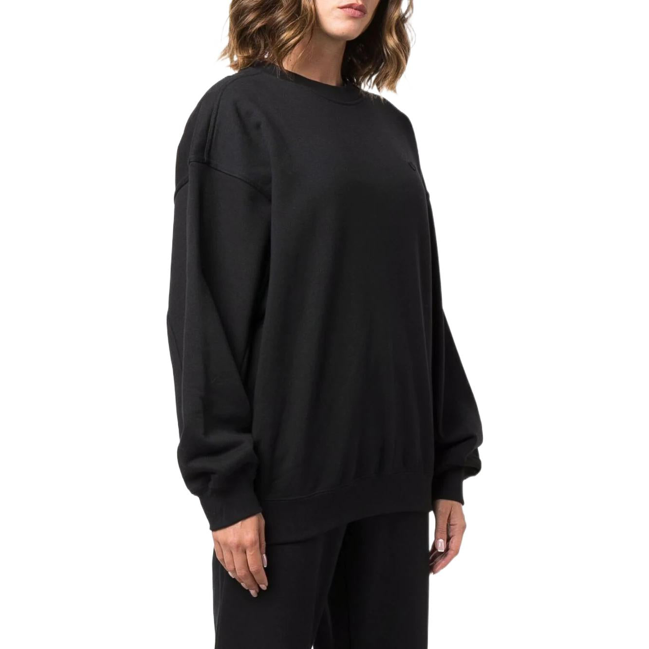 (WMNS) adidas Adicolor Oversized Sweatshirts 'Black' H11393