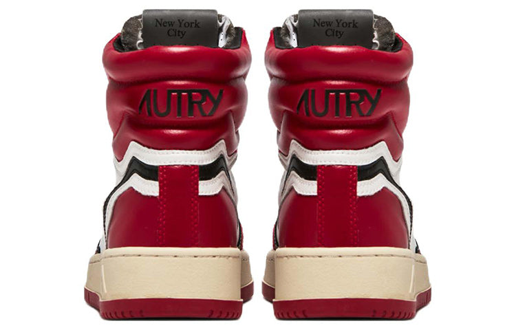 Autry Action Shoes Liberty Leather High 'Red' LUHM-HL02