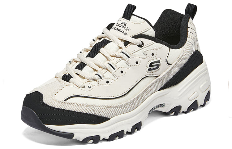 (WMNS) Skechers Arch Fit D'lites 'White Black' 896264-NTBK