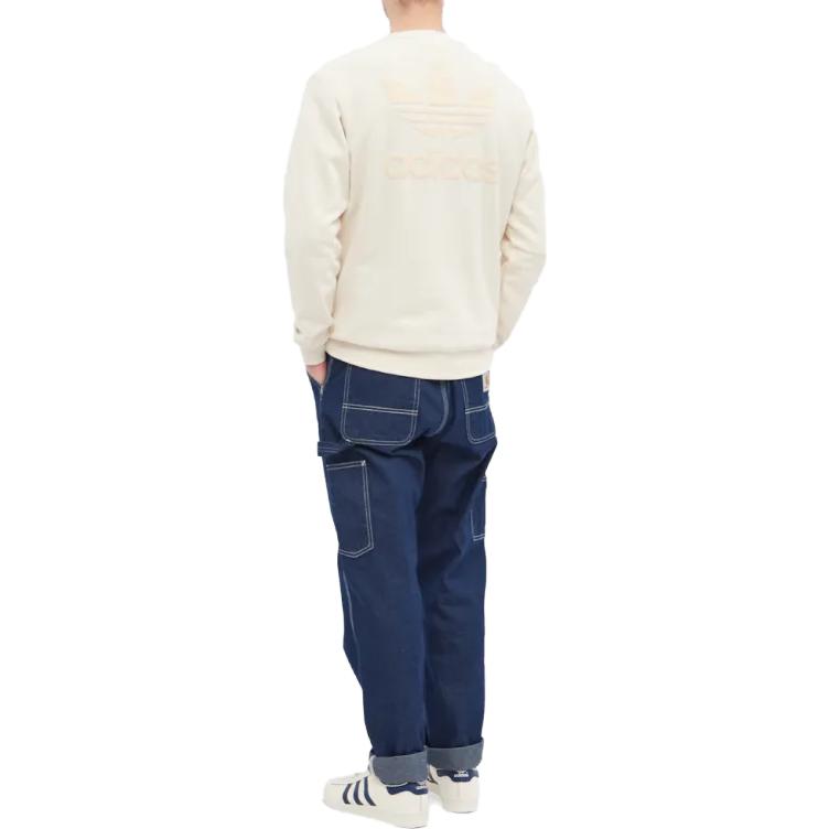 adidas Trefoil Series Crew Sweatshirt 'Wonder White' HK2794