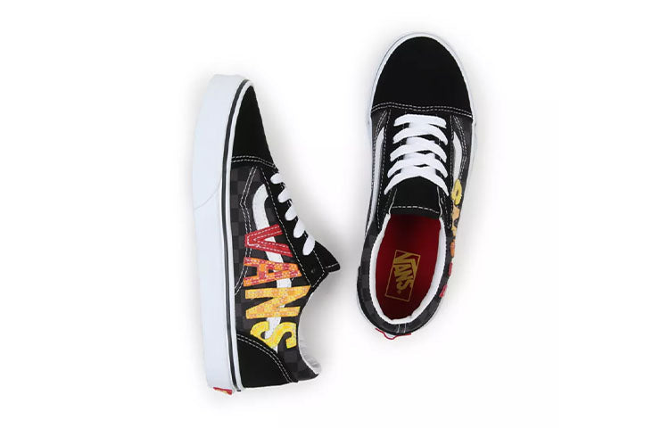 Vans Youth Old Skool logo 'Black Red Yellow' VN0A5EE6BML