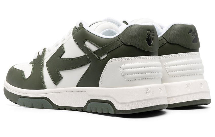 Off-White Out Of Office Low-Top Sneaker 'Olive Green White' OMIA189S23LEA0015901