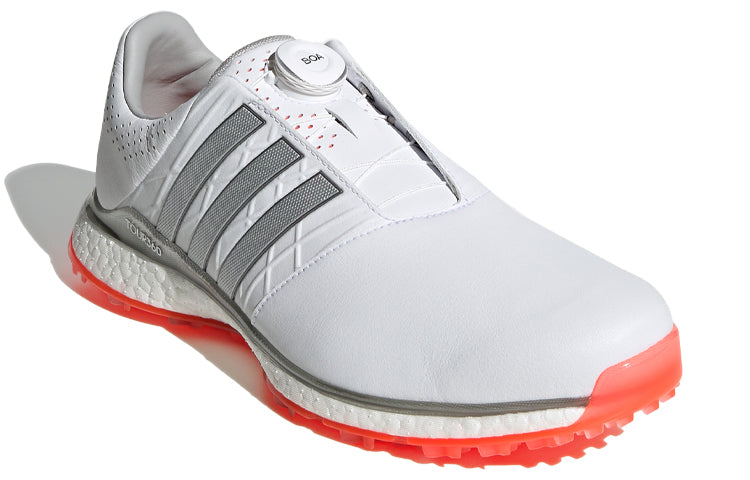 adidas Tour360 XT-SL Boa 2.0 Golf Shoes 'Cloud White Silver Metallic Solar Red' EG4880